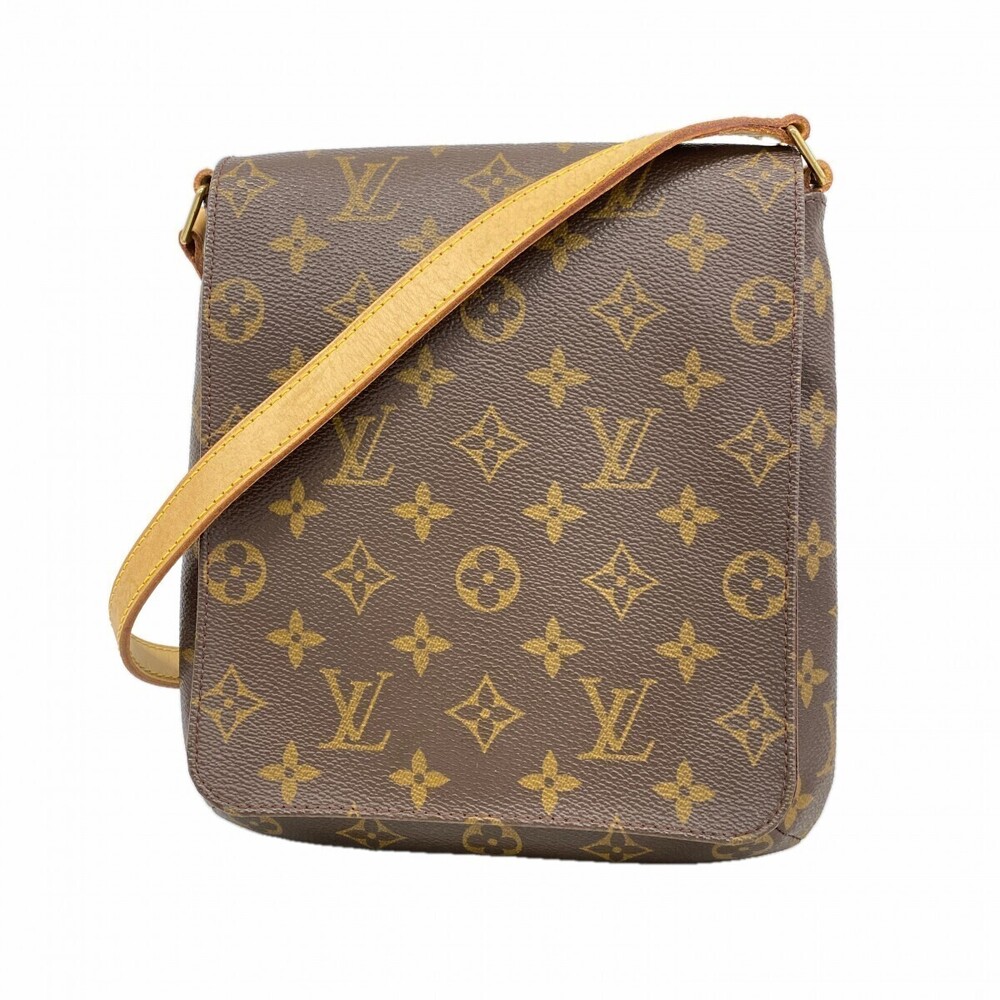 Louis Vuitton Monogram Musette Salsa Short Strap Shoulder Bag Brown